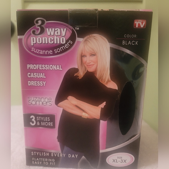 Suzanne Somers Tops - Brand New Suzanne Somers 3+ Way Poncho